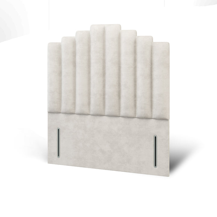 Coco Fabric Upholstered Floor Standing Headboard with Divan Bed Base & Mattress