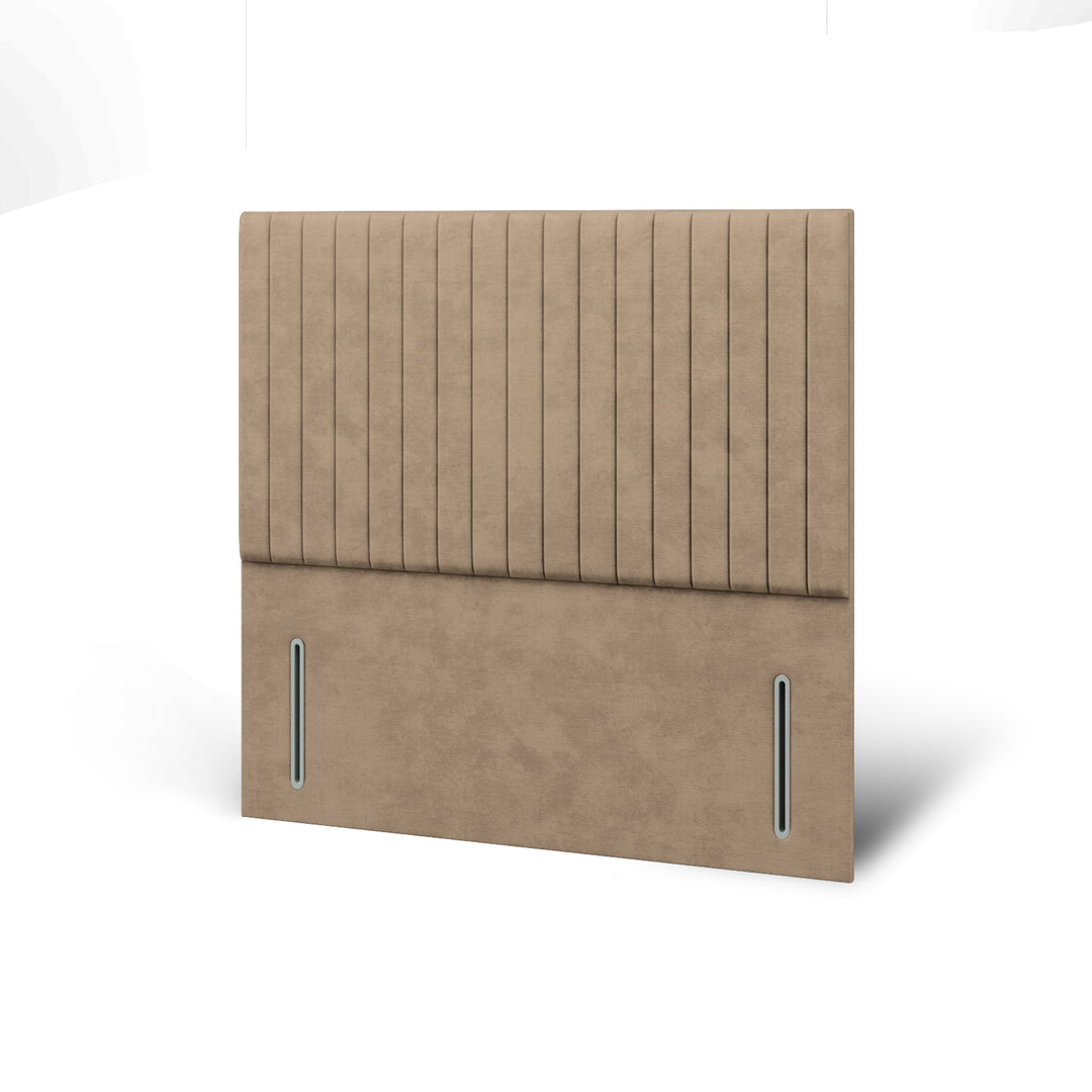 Fluted Fabric Upholstered Floor Standing Headboard