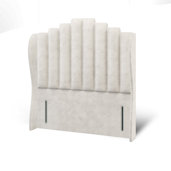 Coco Fabric Upholstered Middle Curve Winged Headboard