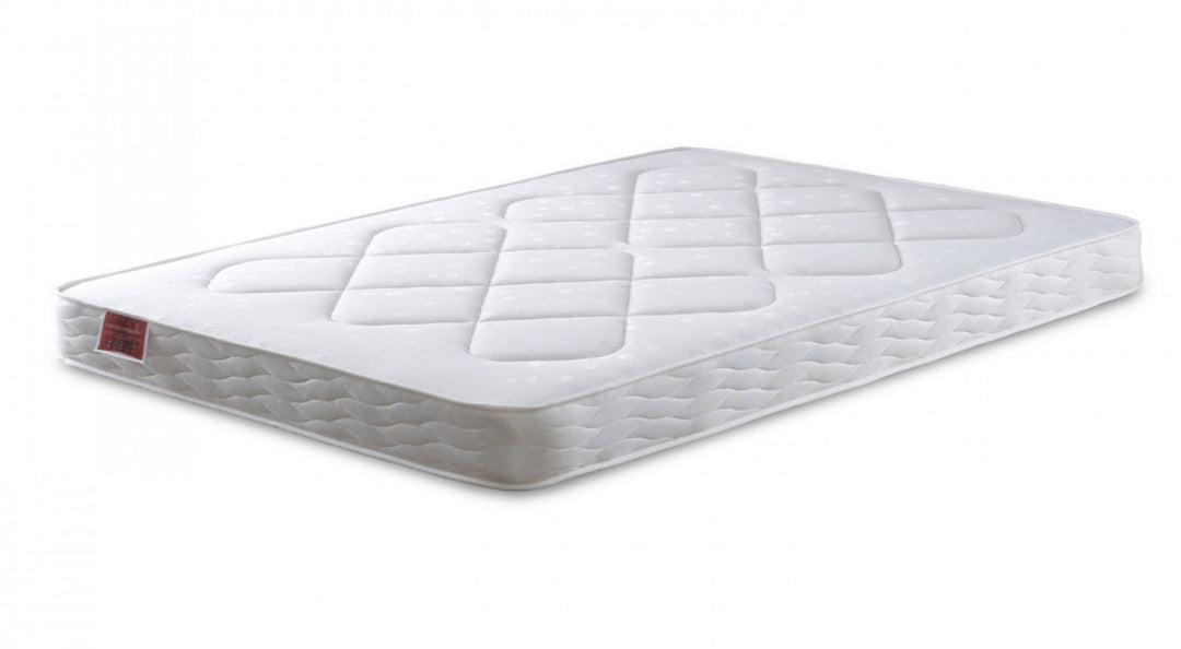 Vertical Panels Fabric Upholstered Top Curve Winged Headboard with Ottoman Storage Bed Base & Mattress
