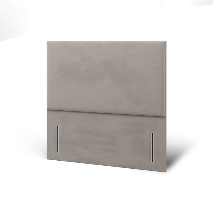 Plain Fabric Upholstered Floor Standing Headboard with Ottoman Storage Bed Base & Mattress