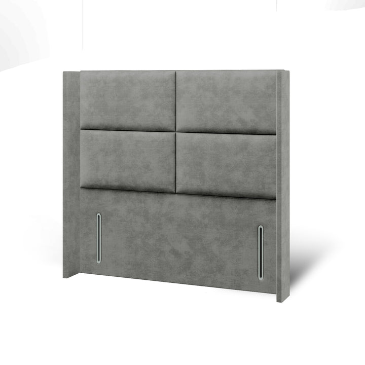 Quadrant Fabric Upholstered Straight Winged Headboard