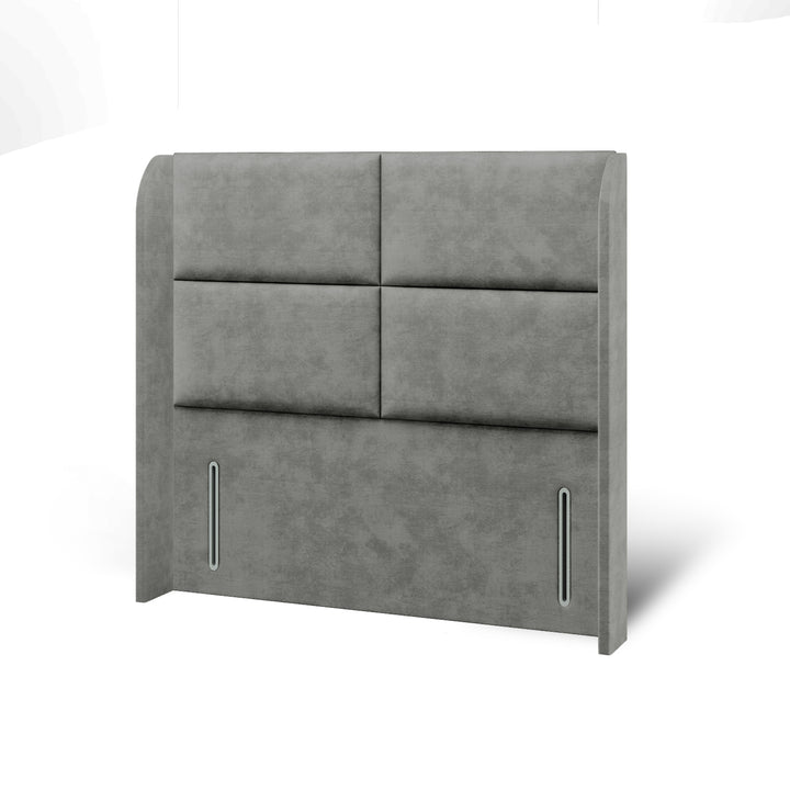 Quadrant Fabric Upholstered Top Curve Winged Headboard
