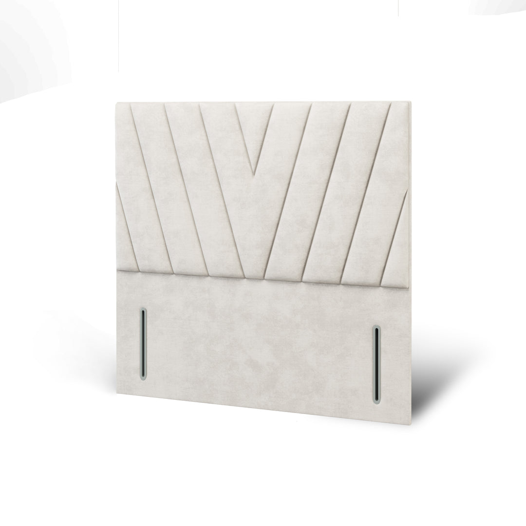 V Design Fabric Upholstered Floor Standing Headboard