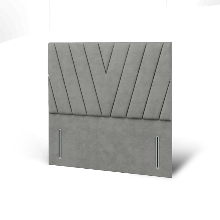 V Design Fabric Upholstered Floor Standing Headboard